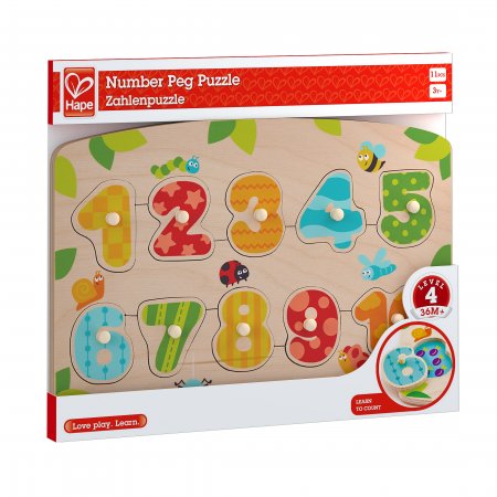 Hape - Number Peg Puzzlе H1404