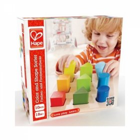 Hape - Дървени геометрични фигури за подреждане H0426