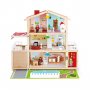 Hape - Дървена къща Имение с обзавеждане и кукли H3405