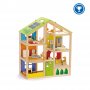 Hape - Дървена къща за кукли обзаведена H3401