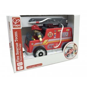 Hape - Дървена пожарна кола H3024