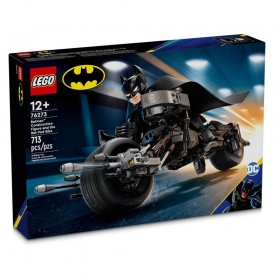 Конструктор LEGO DC Comics Super Heroes Фигура за изграждане Батман и мотоциклет 76273