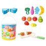 Дървени играчки за готвене - Плодове и зеленчуци с кофа