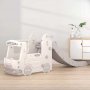 Детски игрален модул автобус с пързалка – сив