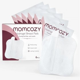 Успокояващи гел подплънки Momcozy Hydrogel Breast Pads, с ланолин, 6 бр.