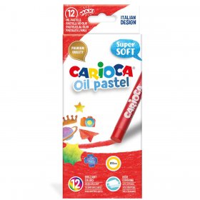 Carioca - Пастели супер меки 12 цвята маслени MAXI