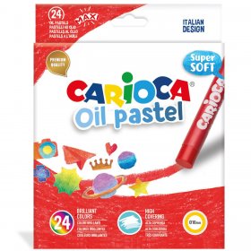 Carioca - Пастели супер меки 24 цвята маслени MAXI
