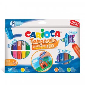 Carioca - Темперни бои - 24 цвята стик