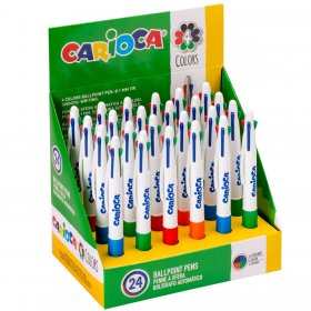 Carioca - Четирицветна химикалка - 24 бр. на дисплей