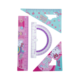Геометричен комплект 4 части Hello Kitty Pastel
