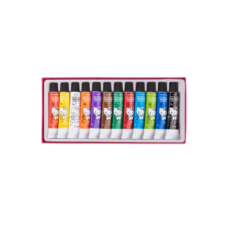 Темперни бои в тубички 12 цвята Colorino Hello Kitty Pastel