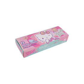 Темперни бои в бурканчета 12 цвята Colorino Hello Kitty Pastel