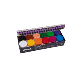 Темперни бои в бурканчета 12 цвята Colorino Kuromi
