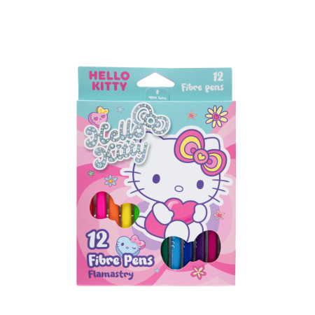 Флумастери 12 цв. Hello Kitty Pastel