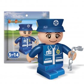 Конструктор, BanBao, Мини фигурка, Полицай, 4 см
