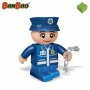 Конструктор, BanBao, Мини фигурка, Полицай, 4 см