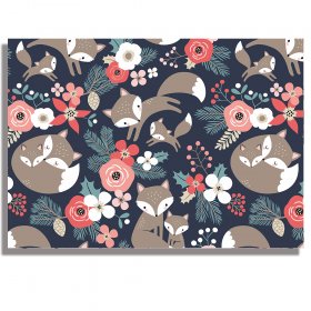 Блок за рисуване №4 Rainbow - Foxes, 190 g, 10 листа