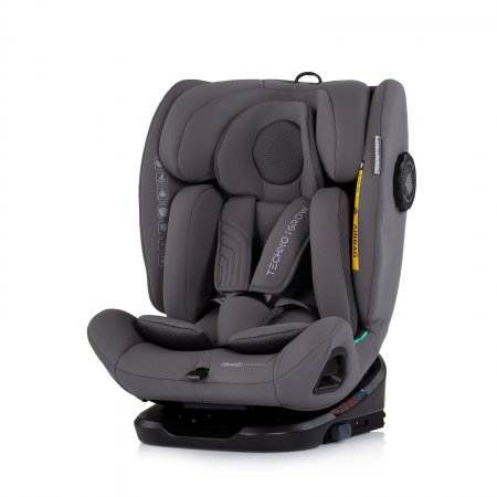 Chipolino - Столче за кола360 I-size40-150 Techno iGROW сив