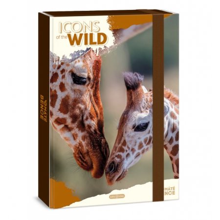 Кутия с ластик А4 Icons of the Wild - Giraffes кутия с ластик А4