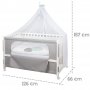 Бебешка кошара Roba Happy Cloud White, 60/120 см