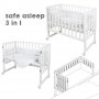 Бебешка кошара Roba Safe asleep Star Magic White 3в1, 45/90 см