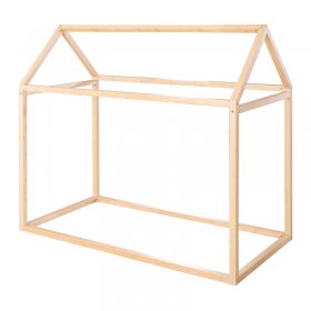 Детско легло тип къщичка Roba Montessori Natural, бамбук, 70/140 см