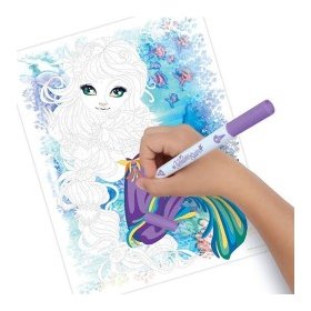 Рисувай по номера, книга с 15 двустранни флумастера