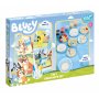 Творчески комплект, Totum, Bluey 2 в 1, Декорирай сам гипсови фигурки и картички