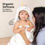Бебешка Хавлия С Качулка От 100% Памук Слонче Keababies