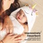Бебешка Хавлия С Качулка От 100% Памук Слонче Keababies
