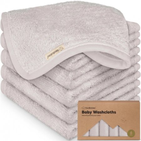 Kърпи От Органичен Бамбук 6 Бр Бежови KeaBabies