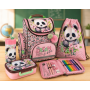 PANDA 10 комплект 5 в 1 - раница, несесер, спортна торба, бутилка и кутия за храна