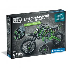 CLEMENTONI MECHANICS LABORATORY Конструктор Xtreme Motocross 170ч.