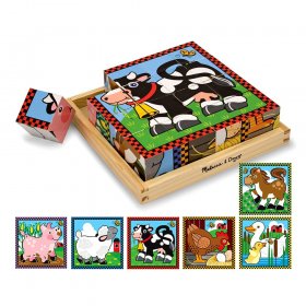 Дървени кубчета Melissa and Doug Фермата 10775