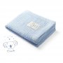 Одеяло Babyono Natural Bamboo бамбук 75x100 cм синьо 479/02