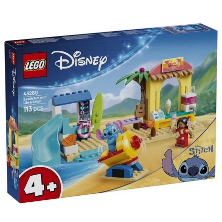 Конструктор LEGO Disney Забавление на плажа с Лило и Стич, 43280