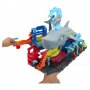 Игрален комплект Mattel Hot Wheels City Ultra Shark Car Wash, HTN82