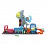 Игрален комплект Mattel Hot Wheels City Ultra Shark Car Wash, HTN82