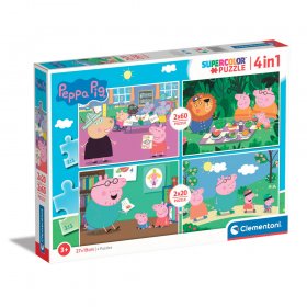 CLEMENTONI 2х20+2х60ч. Пъзел Peppa Pig