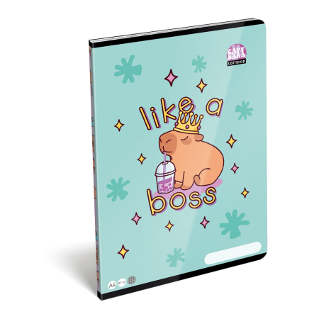 LIZZY CARD LOLLIPOP CAPYBARA тетрадка А4, малки квадрати