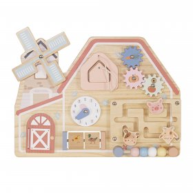 Moni toys - Монтесори дървена дъска Farm House W12D824