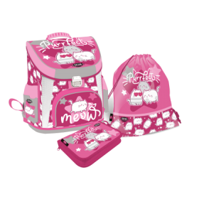 LIZZY CARD KitTok PURRFECT комплект 3 в 1 - раница, несесер, спортна торба
