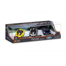 Bburago Street Fire - модел на кола 1:43 - Porsche, 3 колички в комплект