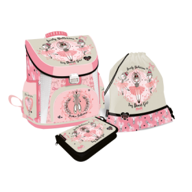 LIZZY CARD LOVELY BALLERINA комплект 3 в 1 - раница, несесер, спортна торба