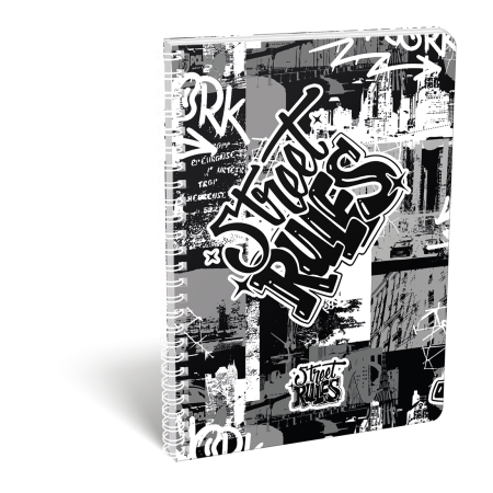 LIZZY CARD Street RULES тетрадка А4, РЕД