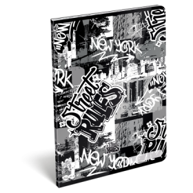LIZZY CARD Street RULES тетрадка А4, малки квадрати