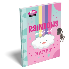 LIZZY CARD LOLLIPOP RAINBOW таен дневник с катинар