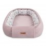 Бебшко Гнездо Ранфорс/Плюш 80 Х 45 См  Розови Клонки 0-6 Месеца Sensillo