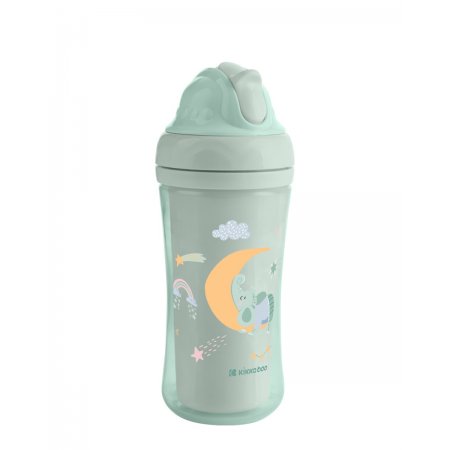 Чаша със силиконовa сламка 220мл Moony me Mint