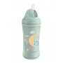 Чаша със силиконовa сламка 220мл Moony me Mint